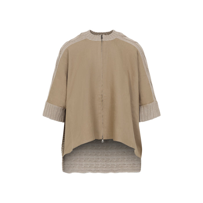 Eresia Linen Cable Cardigan Nude & Neutrals Sweater