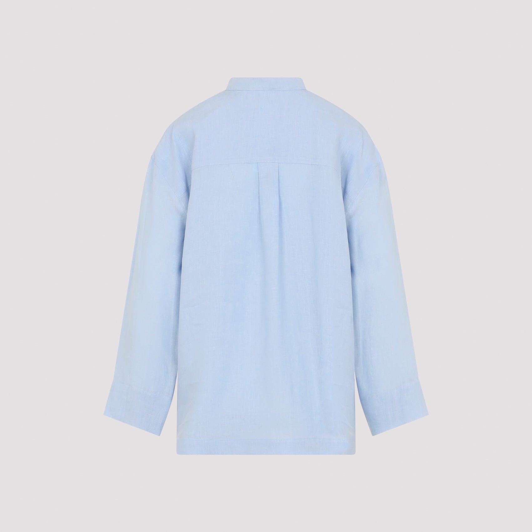Cantico Korean Shirt Blue Linen
