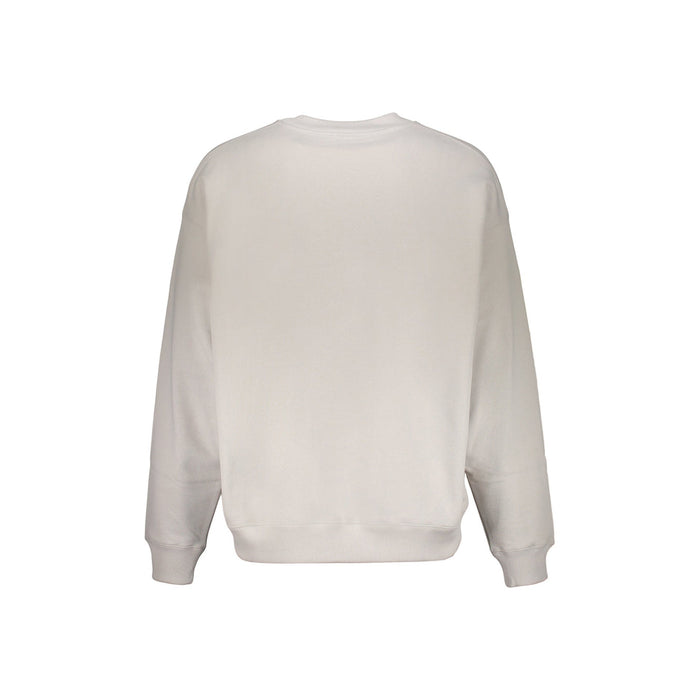 Off-White Logo Sweatshirt Gray Cotton