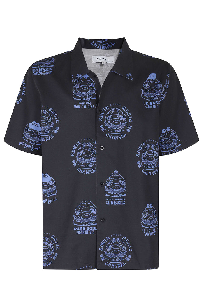 Emc Shirt Ss Black Cotton Camicia