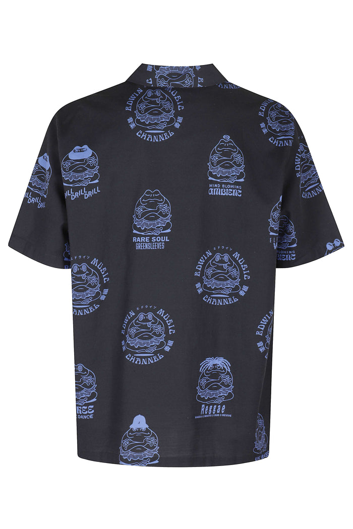 Emc Shirt Ss Black Cotton Camicia