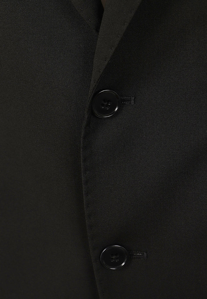Suit Black Virgin Wool Abito