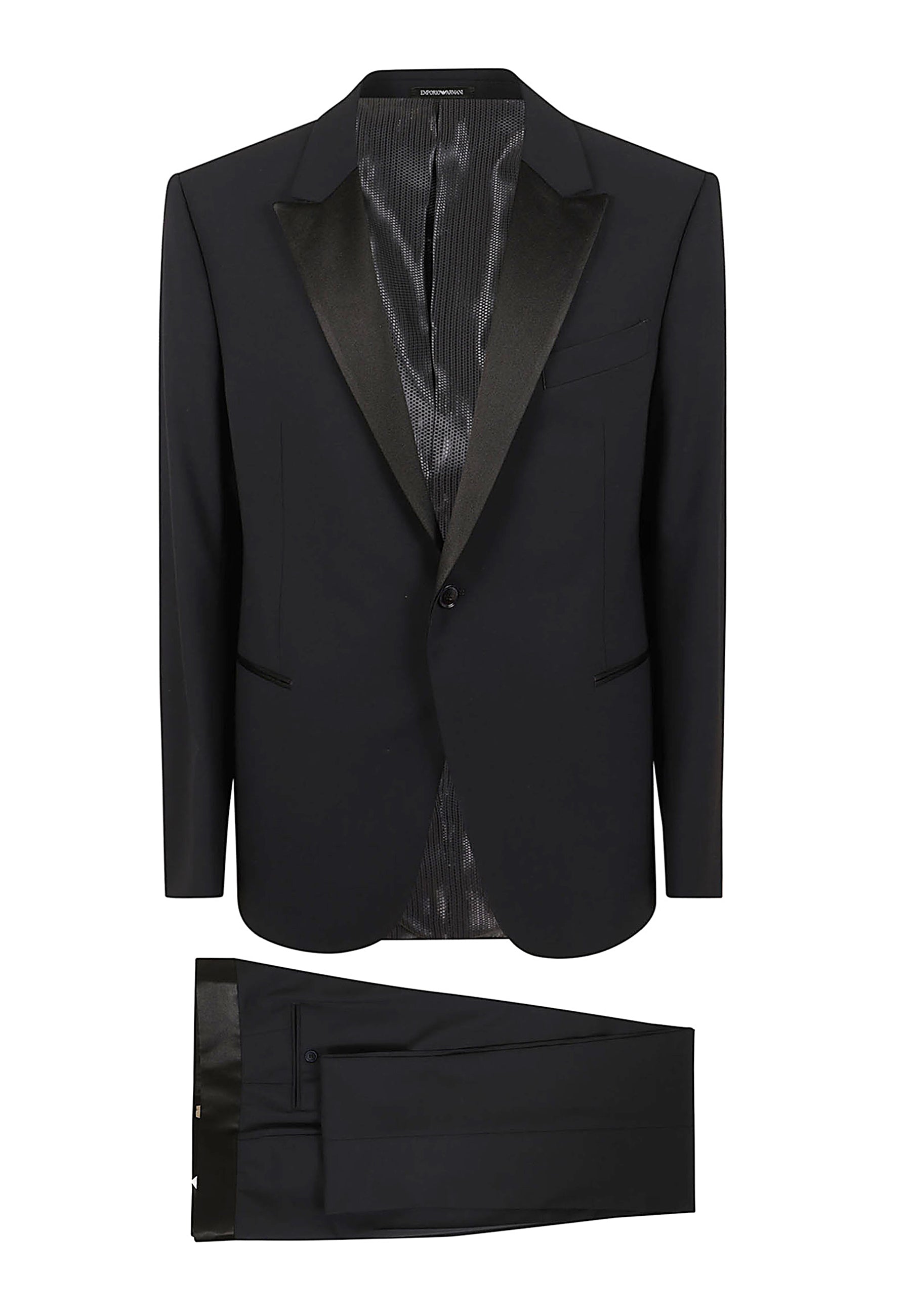 Tuxedo Blue Virgin Wool Abito