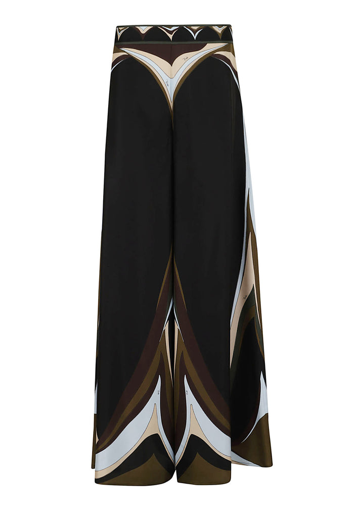 Trousers - Shorts Green Seta Pantaloni
