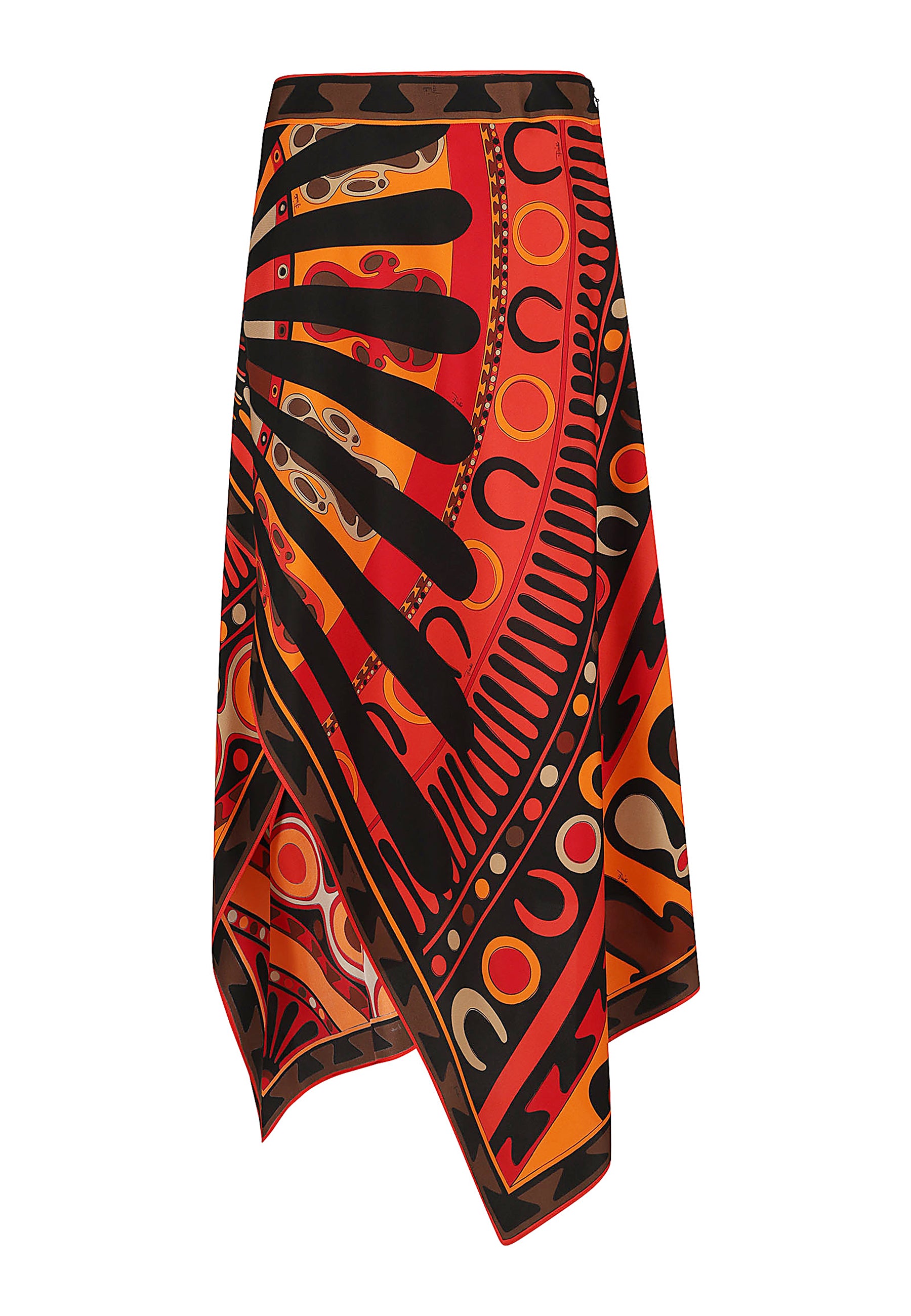 Skirt Yellow & Orange Seta Gonna