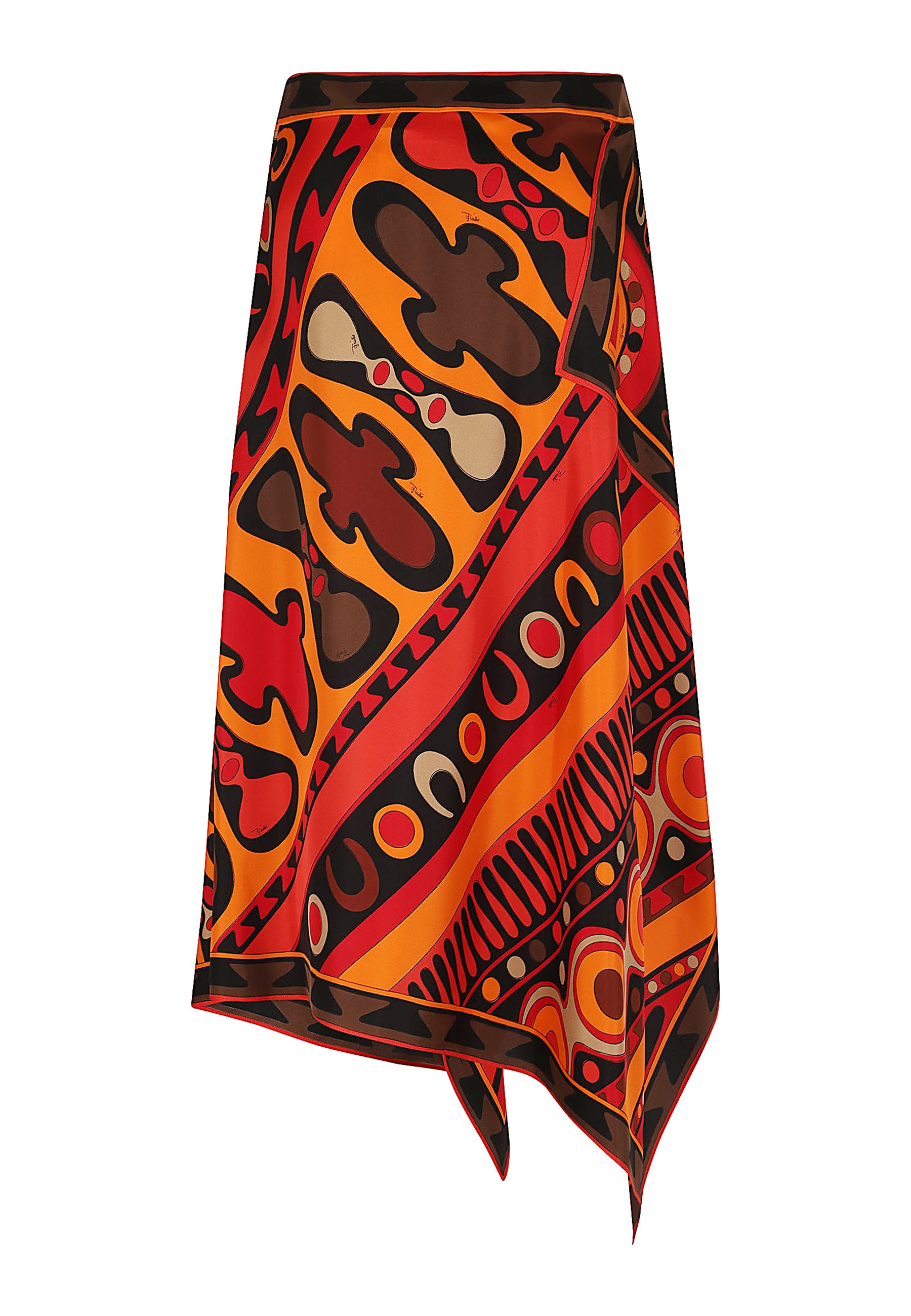 Skirt Yellow & Orange Seta Gonna