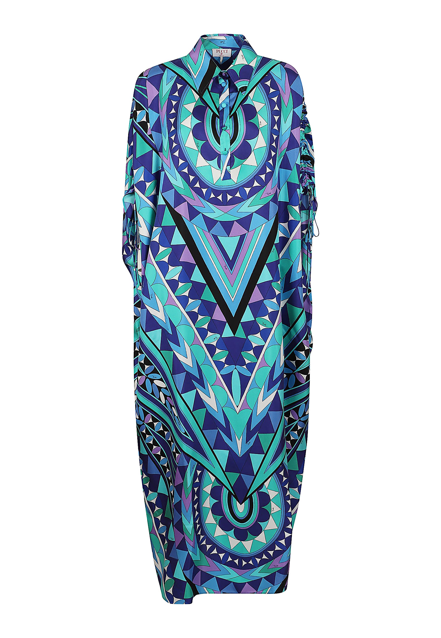 Kaftan Blue Seta Camicia