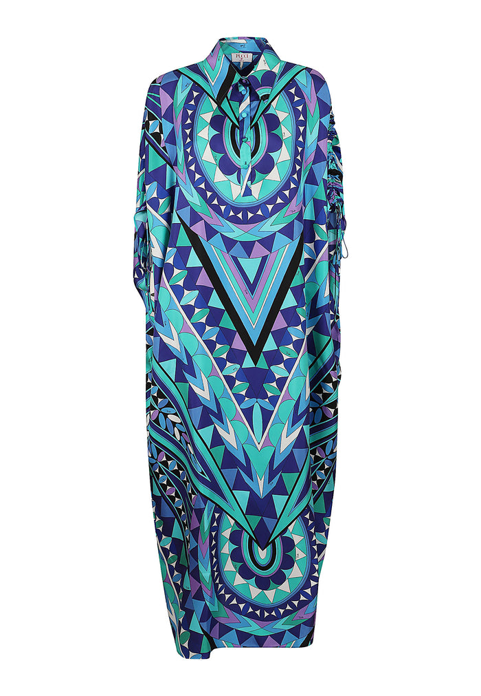 Kaftan Blue Seta Camicia