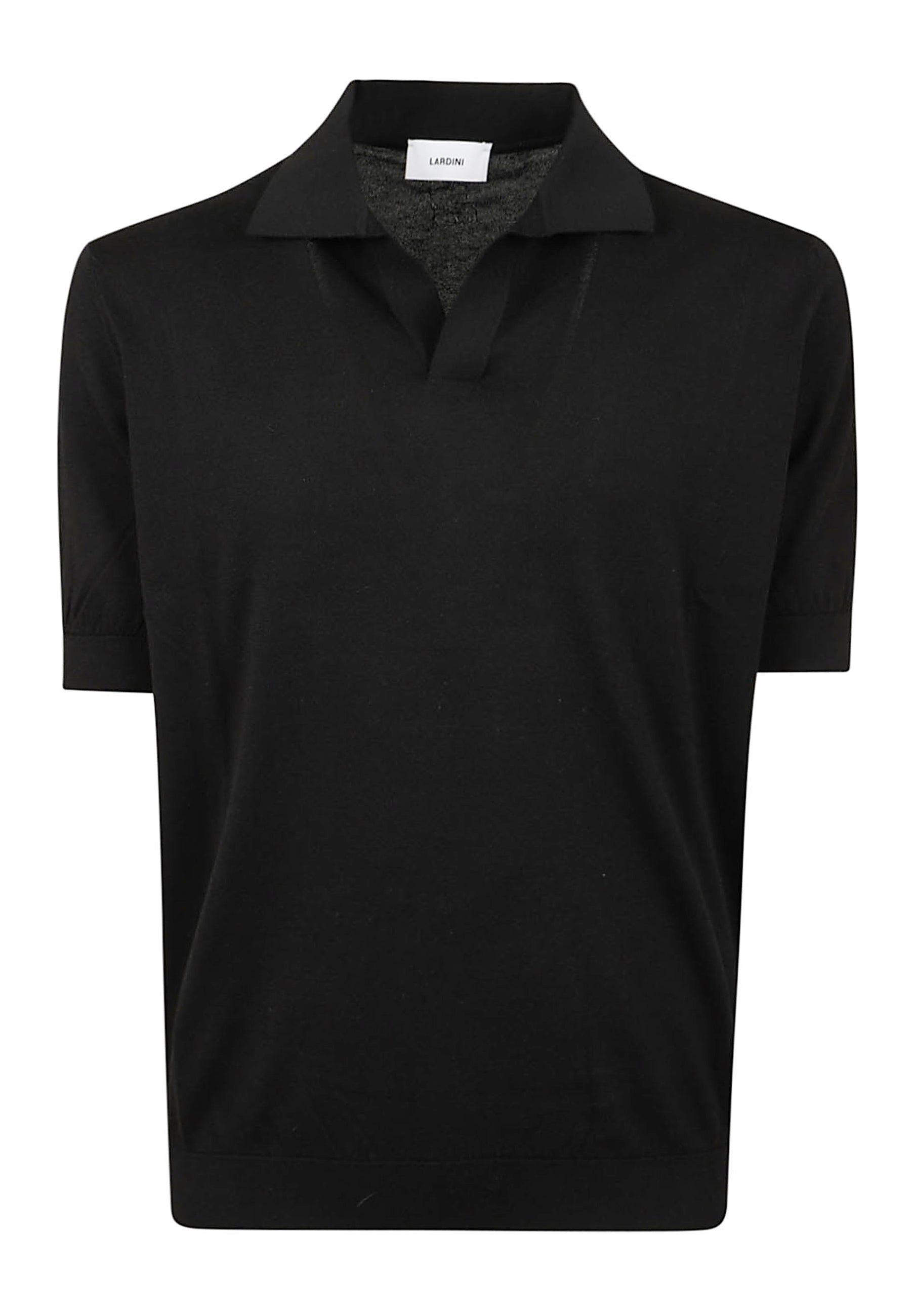 Polo T-Shirt Black Cotton