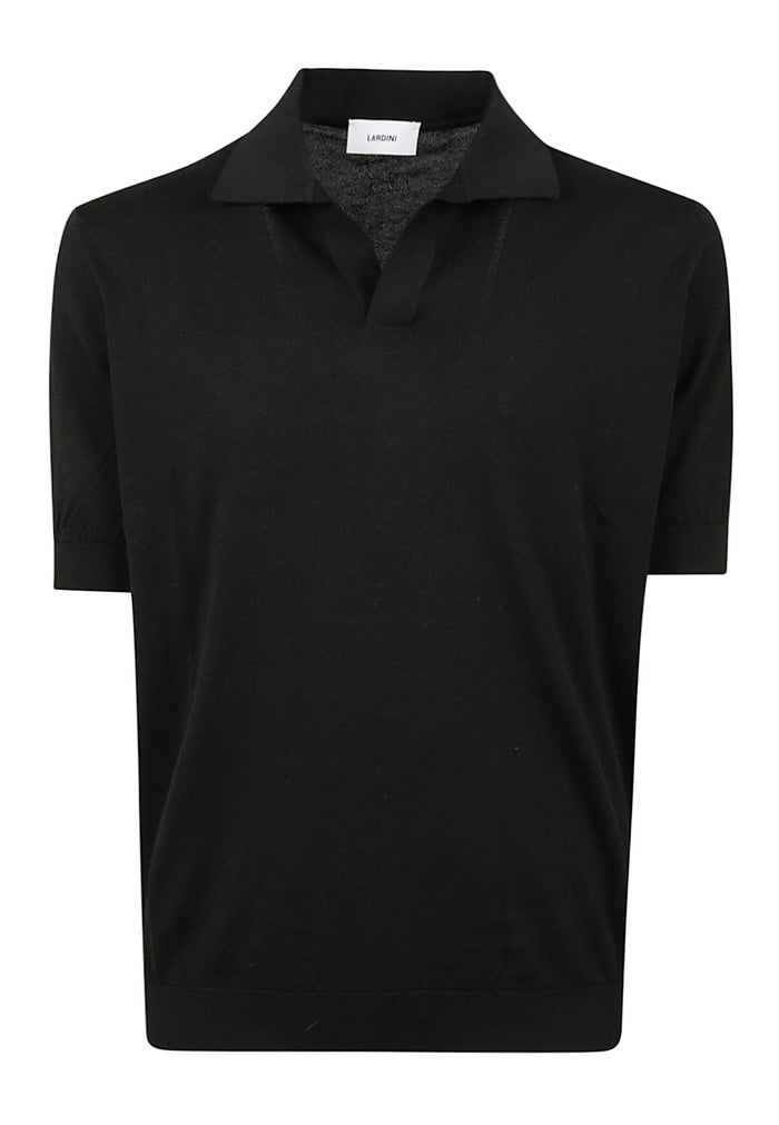 Polo T-Shirt Black Cotton