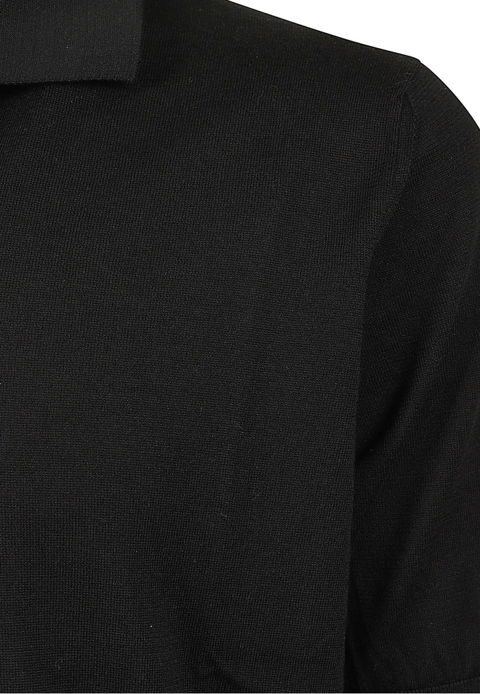Polo T-Shirt Black Cotton