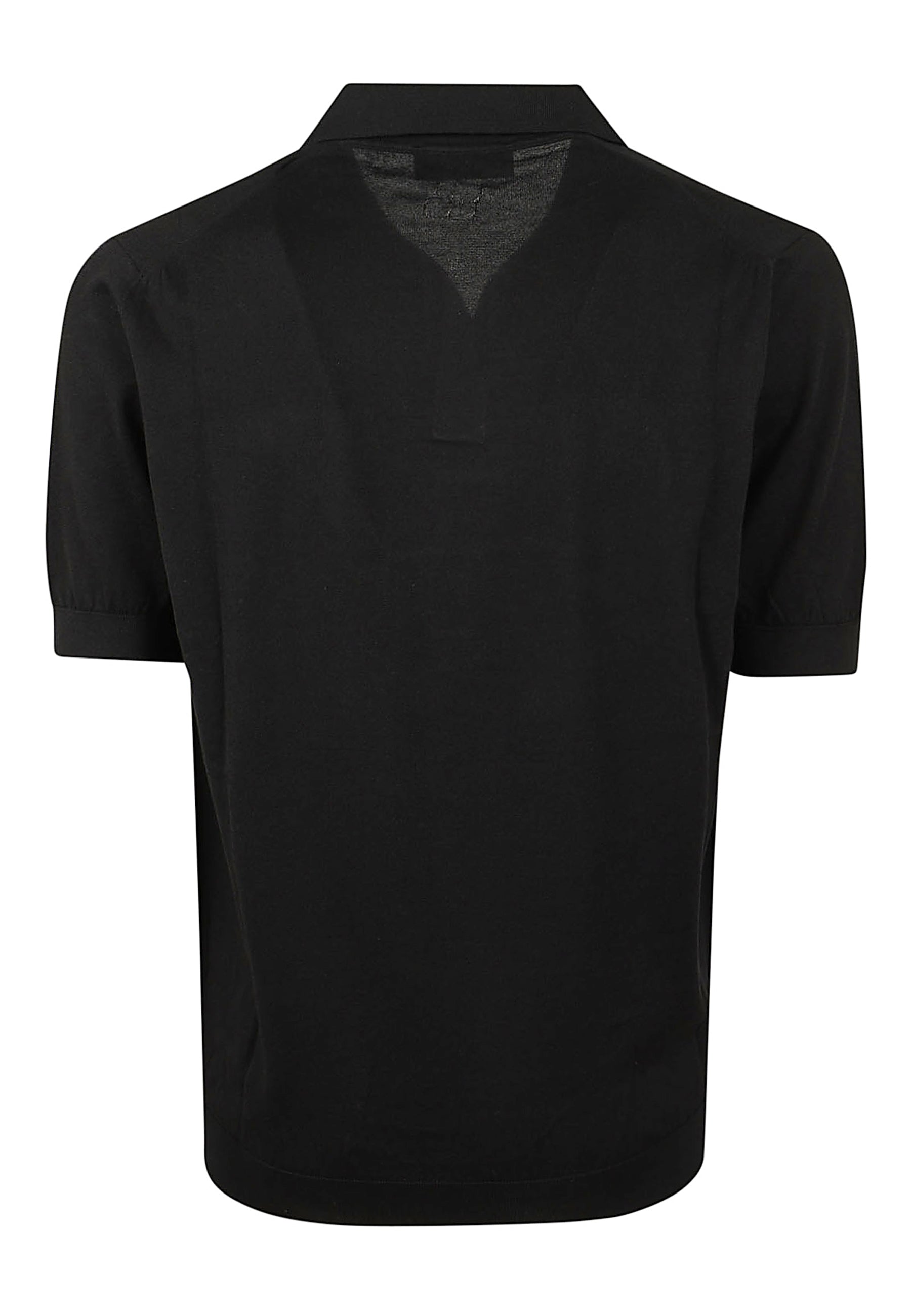 Polo T-Shirt Black Cotton