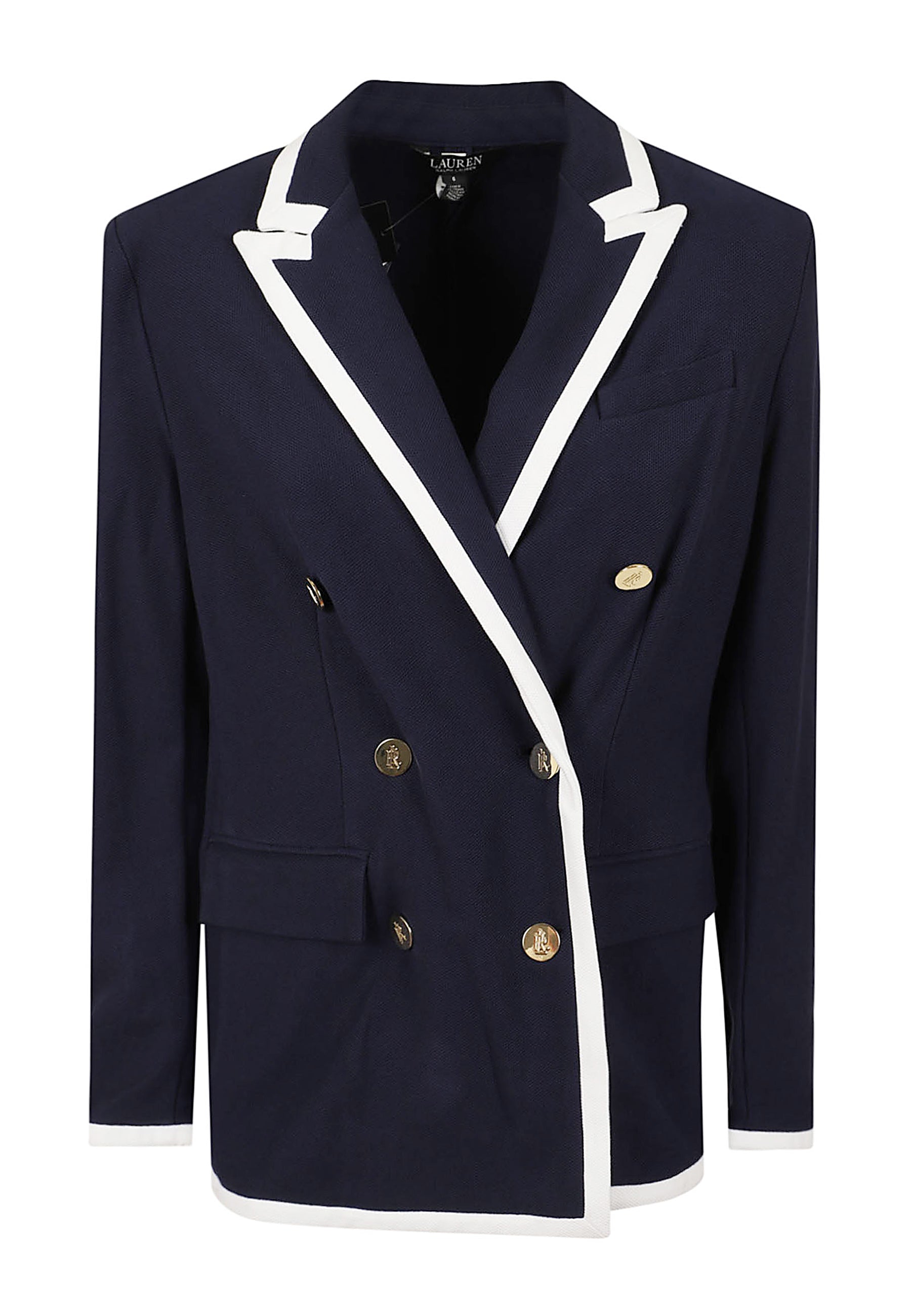 Tahir Blazer Blue Cotton Elastane Giacca