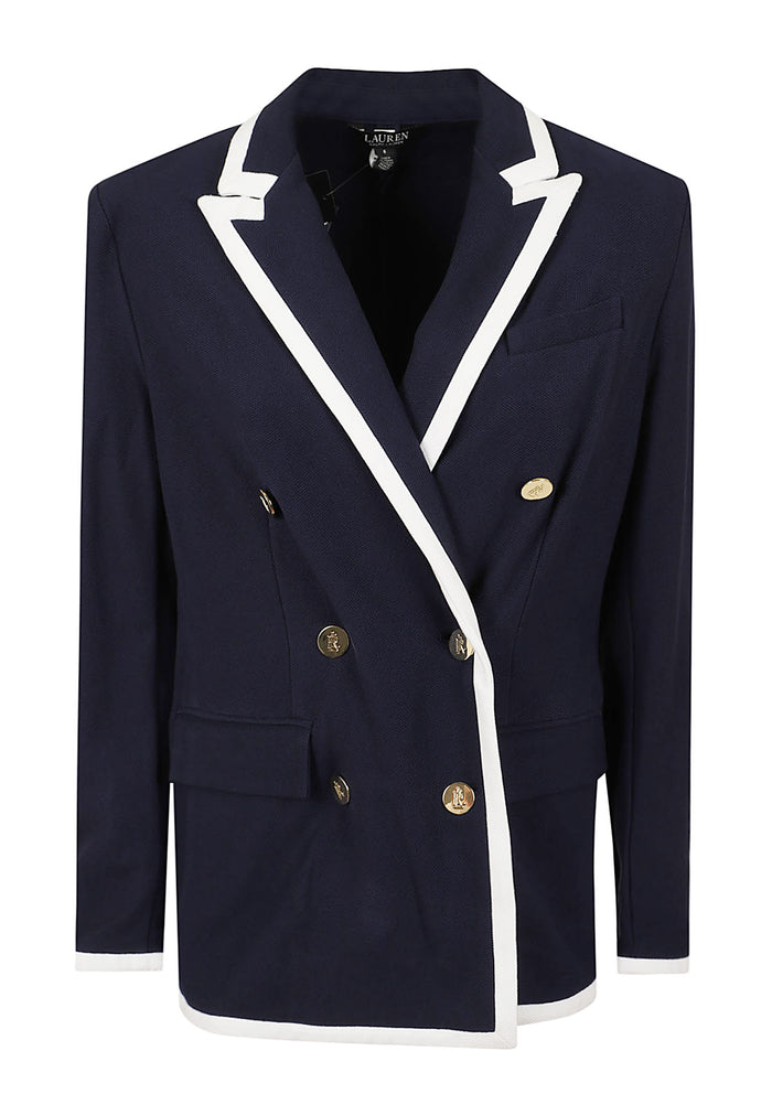 Tahir Blazer Blue Cotton Elastane Giacca