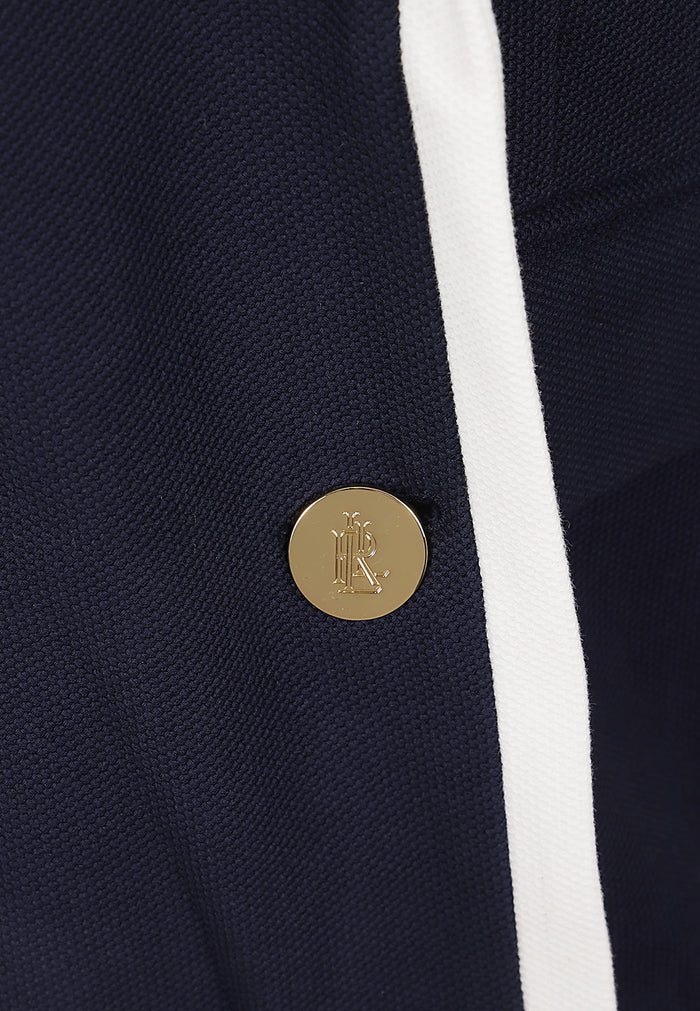 Tahir Blazer Blue Cotton Elastane Giacca