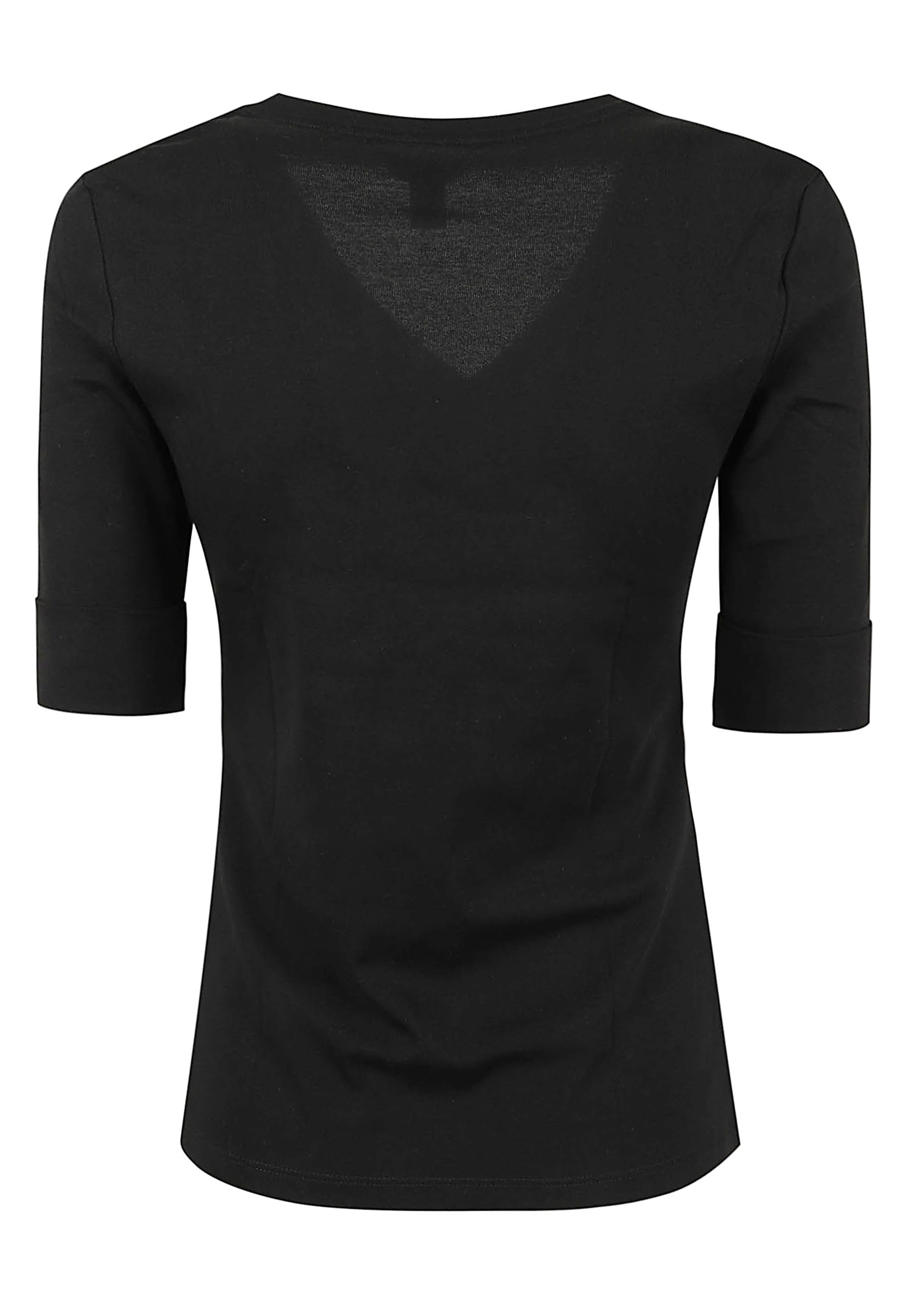 Judy-Elbow Sleeve Knit Top Black Co - Ea