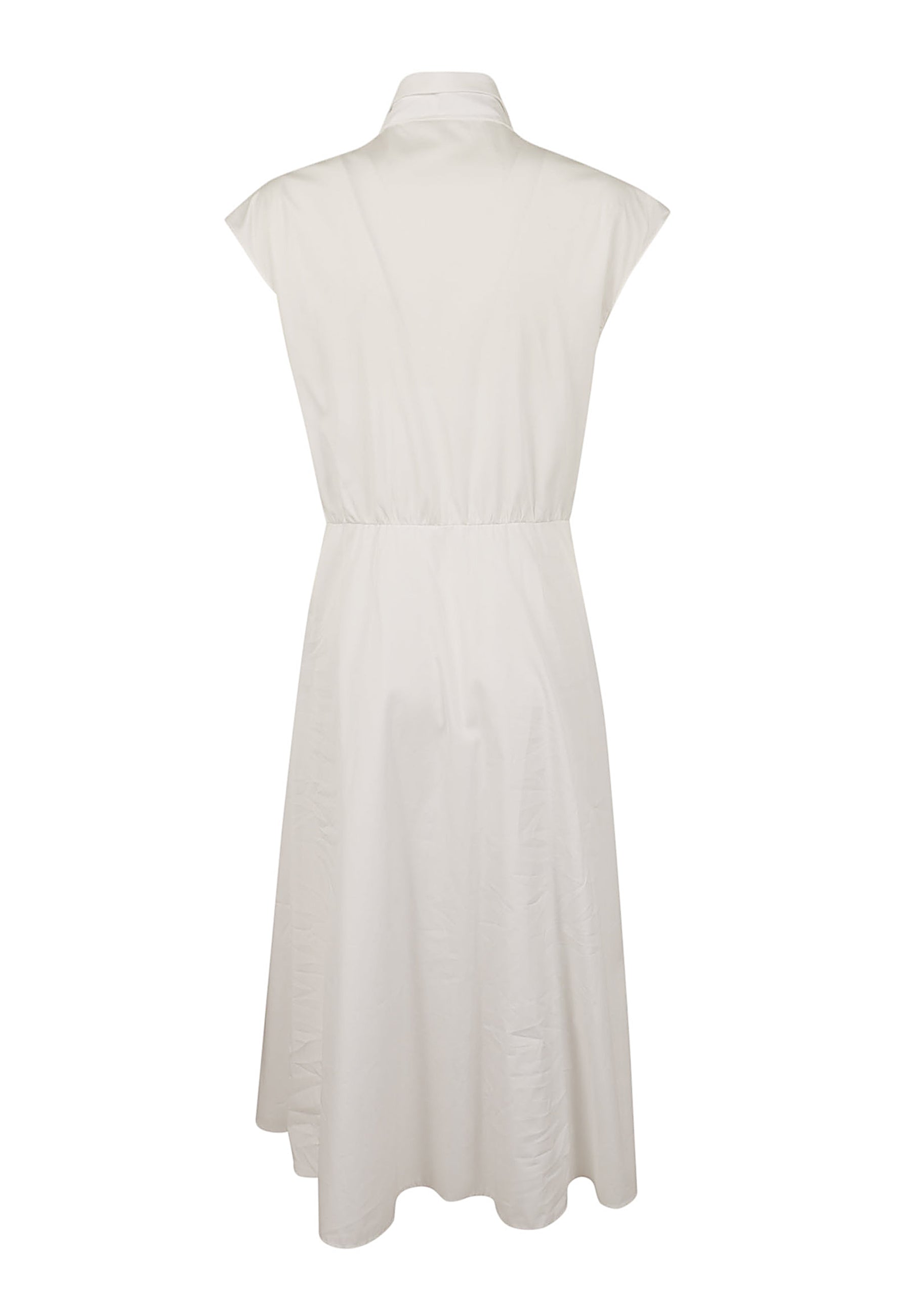 Embroidered Dress White Abito