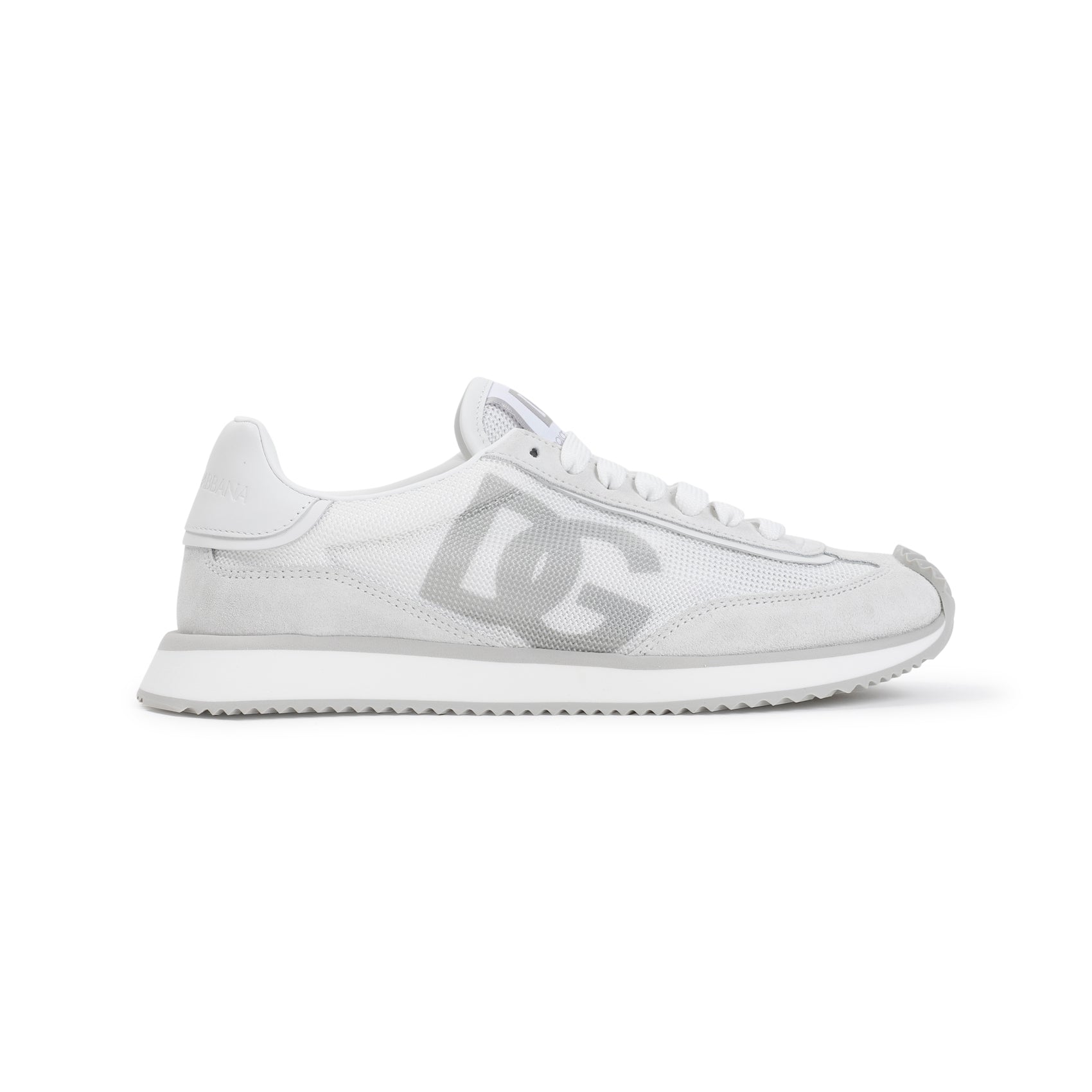 Low Top Sneakers White Polyester Calf Leather