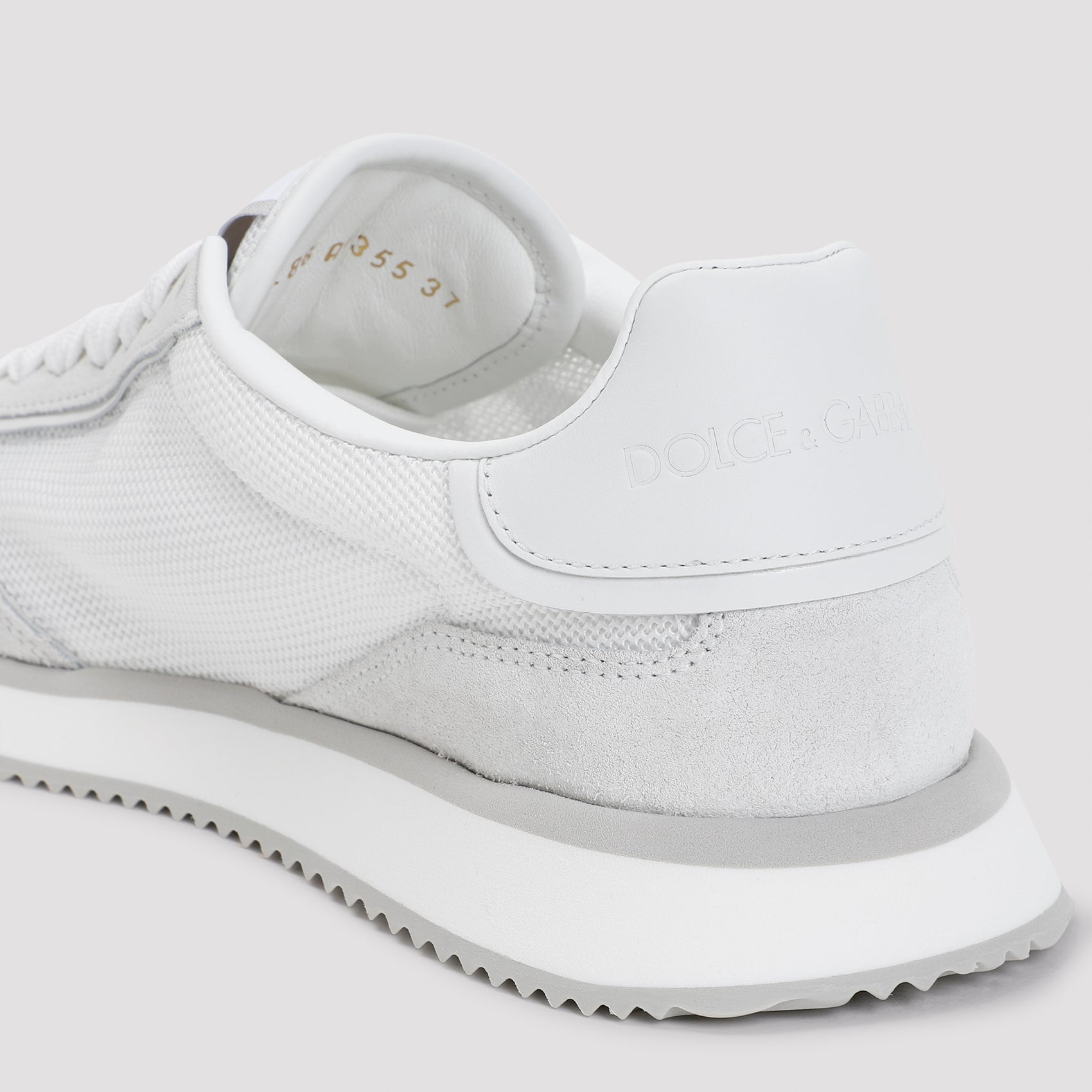 Low Top Sneakers White Polyester Calf Leather