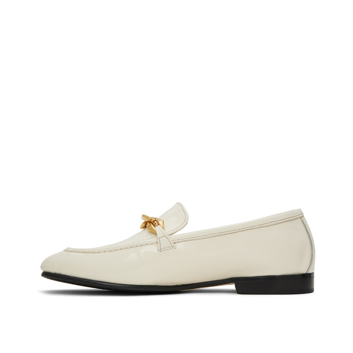 Diamond Tilda Loafers White Calf Leather