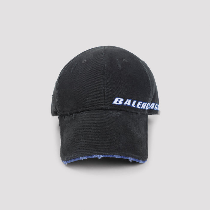 Cap Black Cotton Hat
