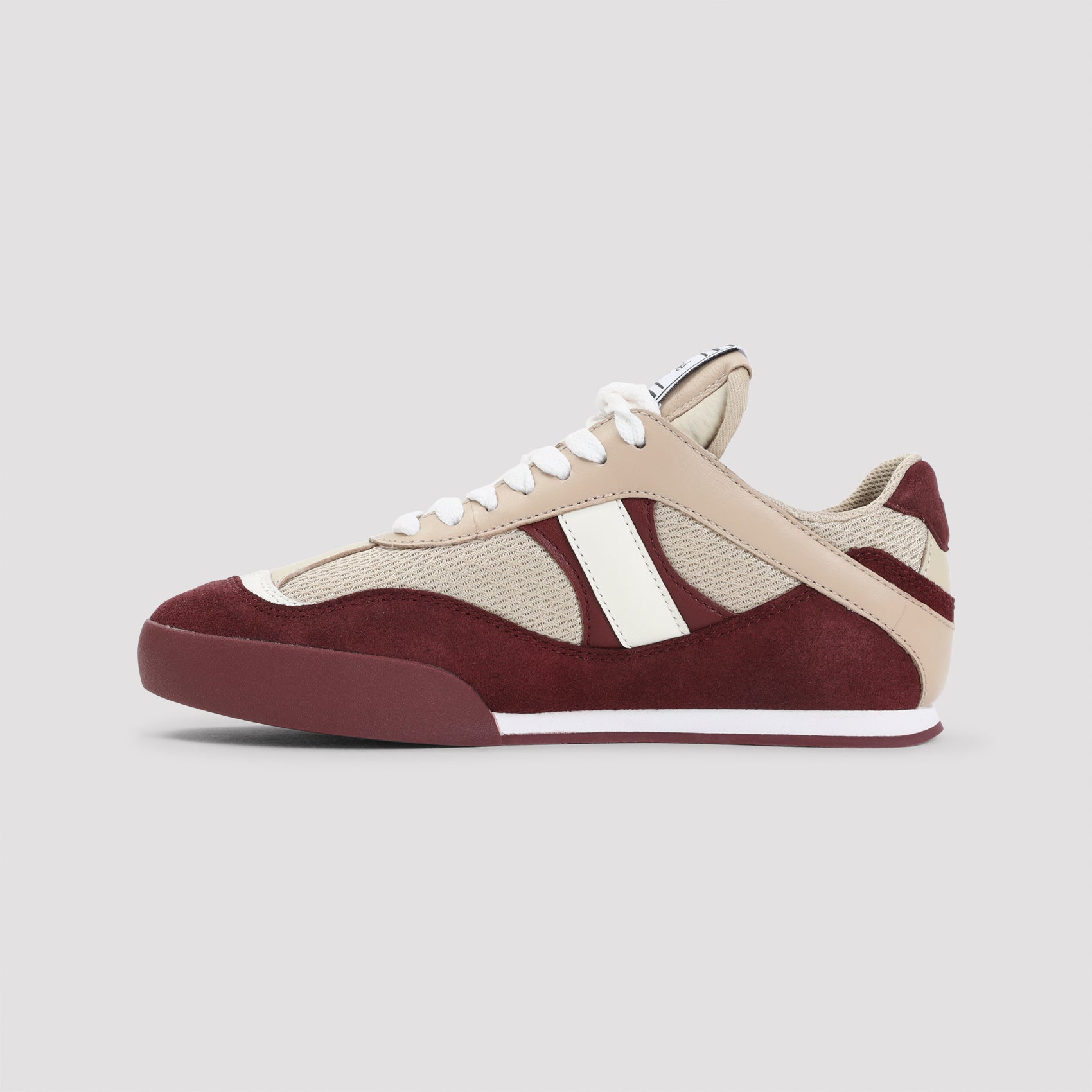 Kick Sneakers Nude & Neutrals Textile Leather Rubber Shoe