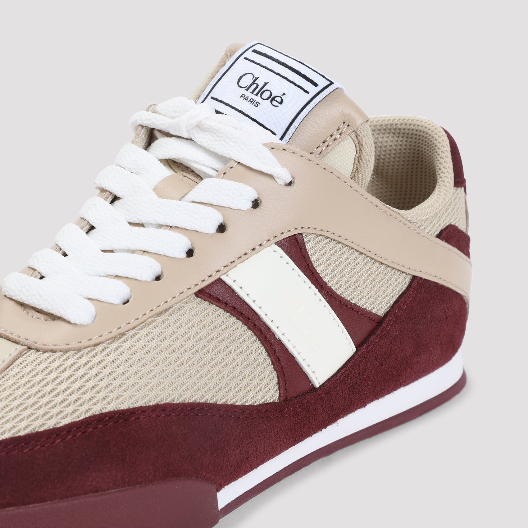 Kick Sneakers Nude & Neutrals Textile Leather Rubber Shoe