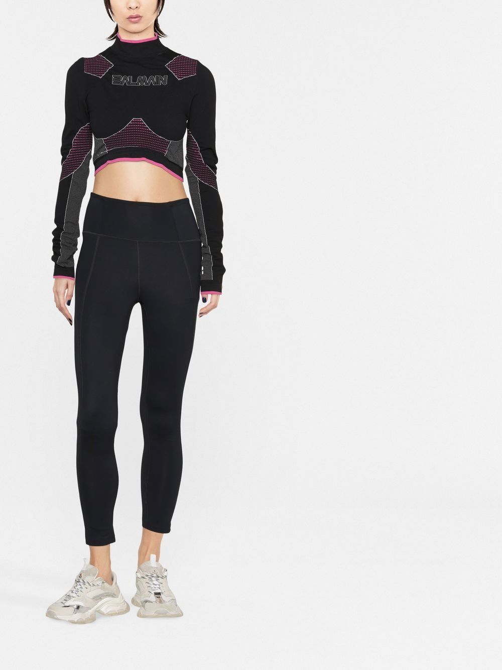 Seamless Jersey Top Black Pa Ea
