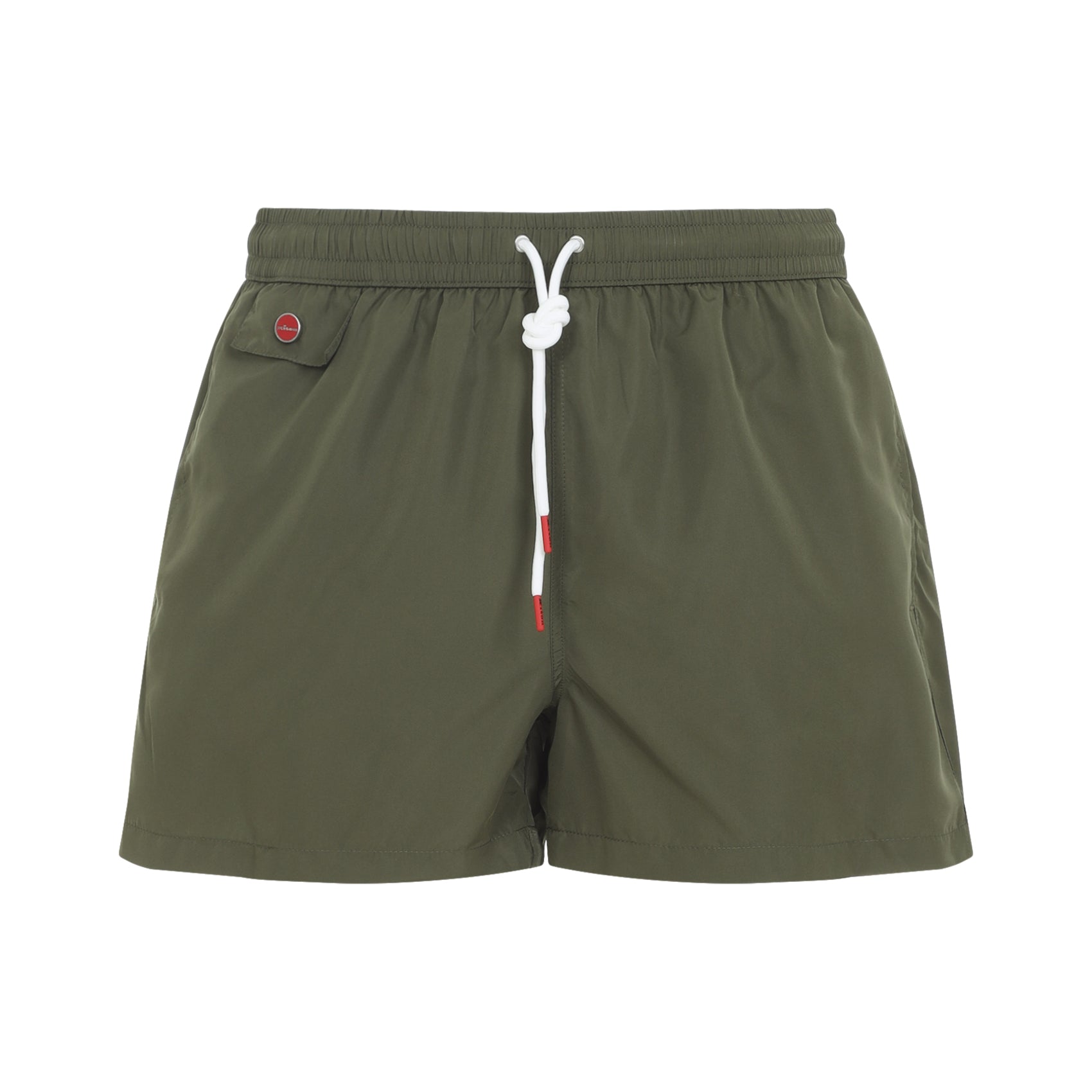 Polyester Swim Shorts Green Swimwear