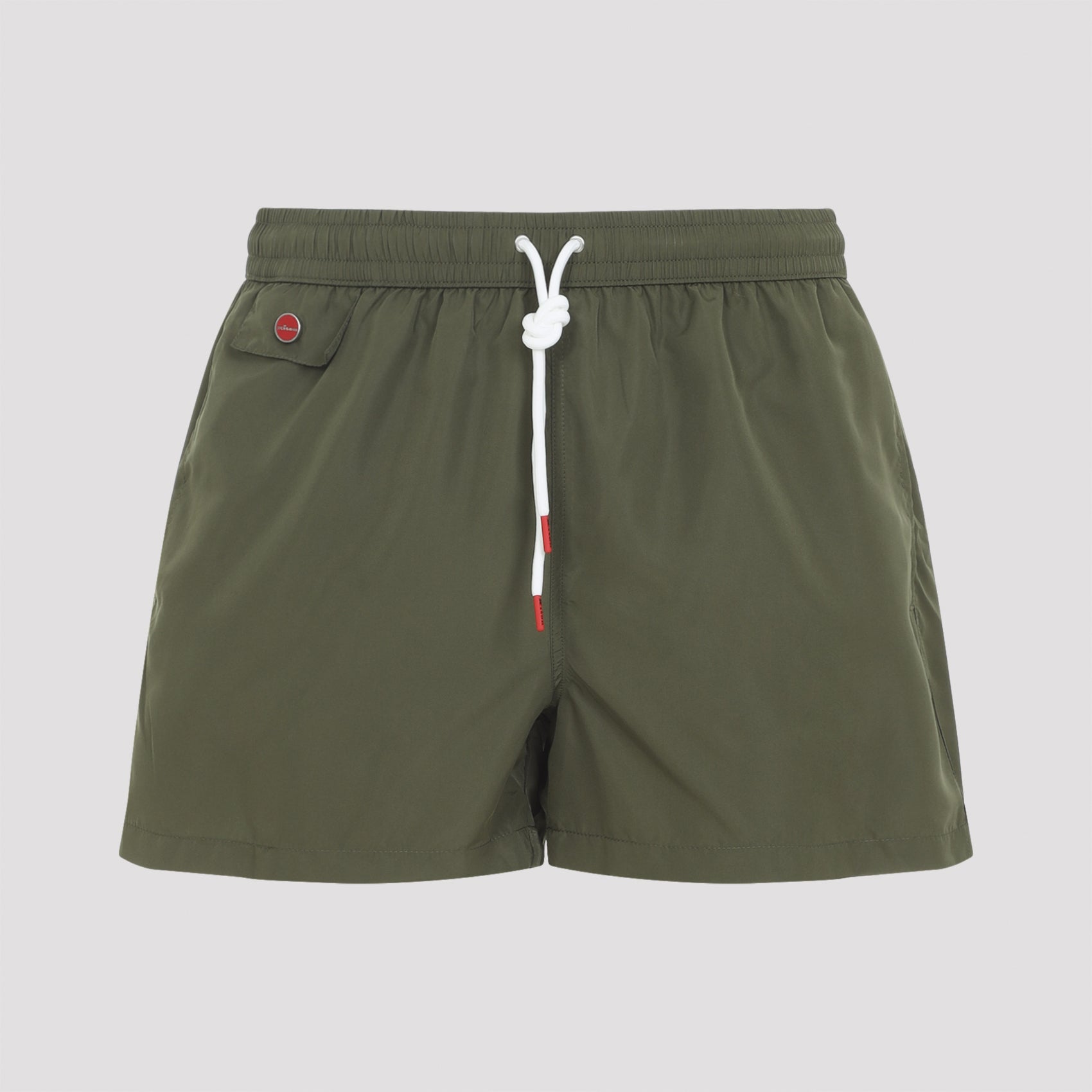 Polyester Swim Shorts Green Swimwear