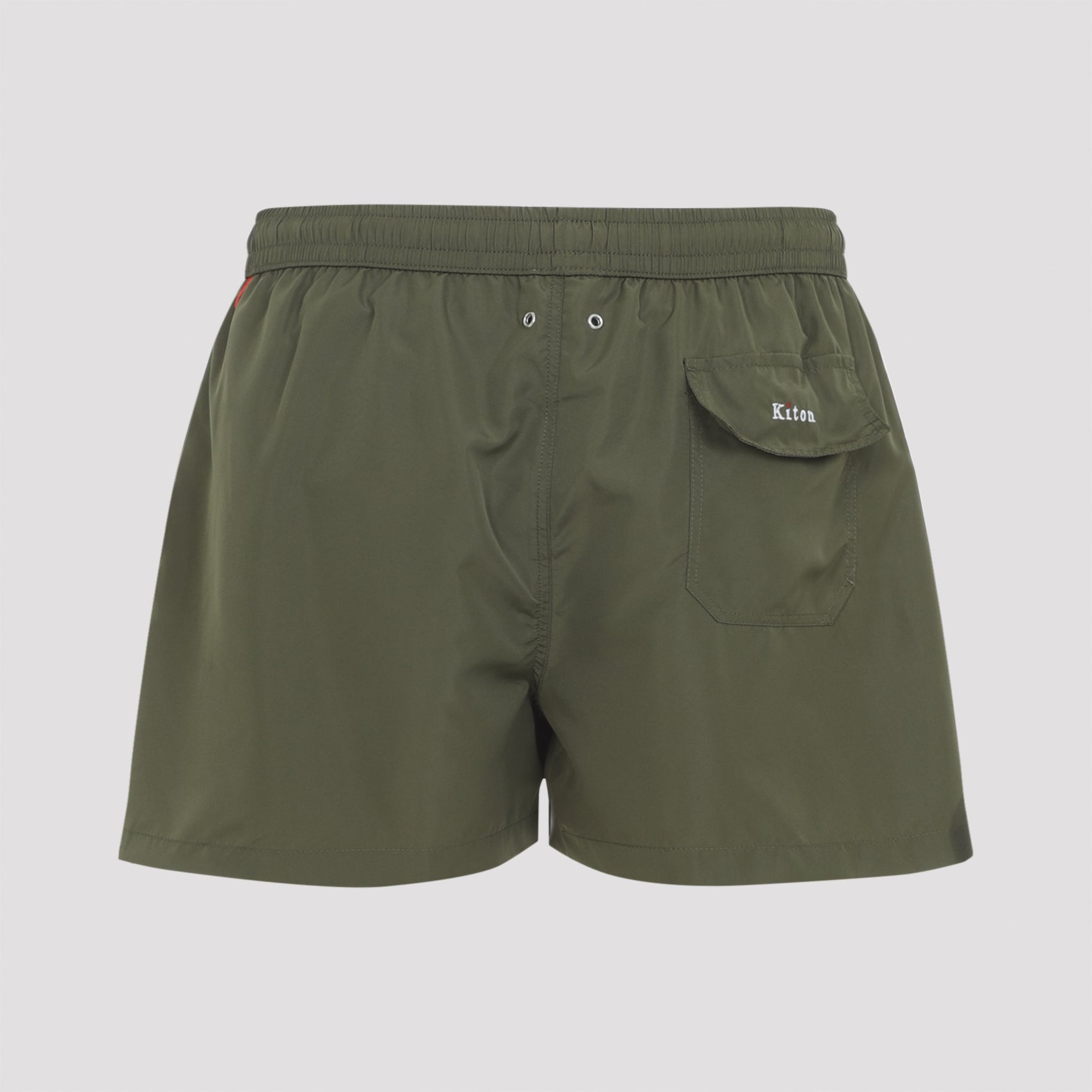 Polyester Swim Shorts Green Swimwear
