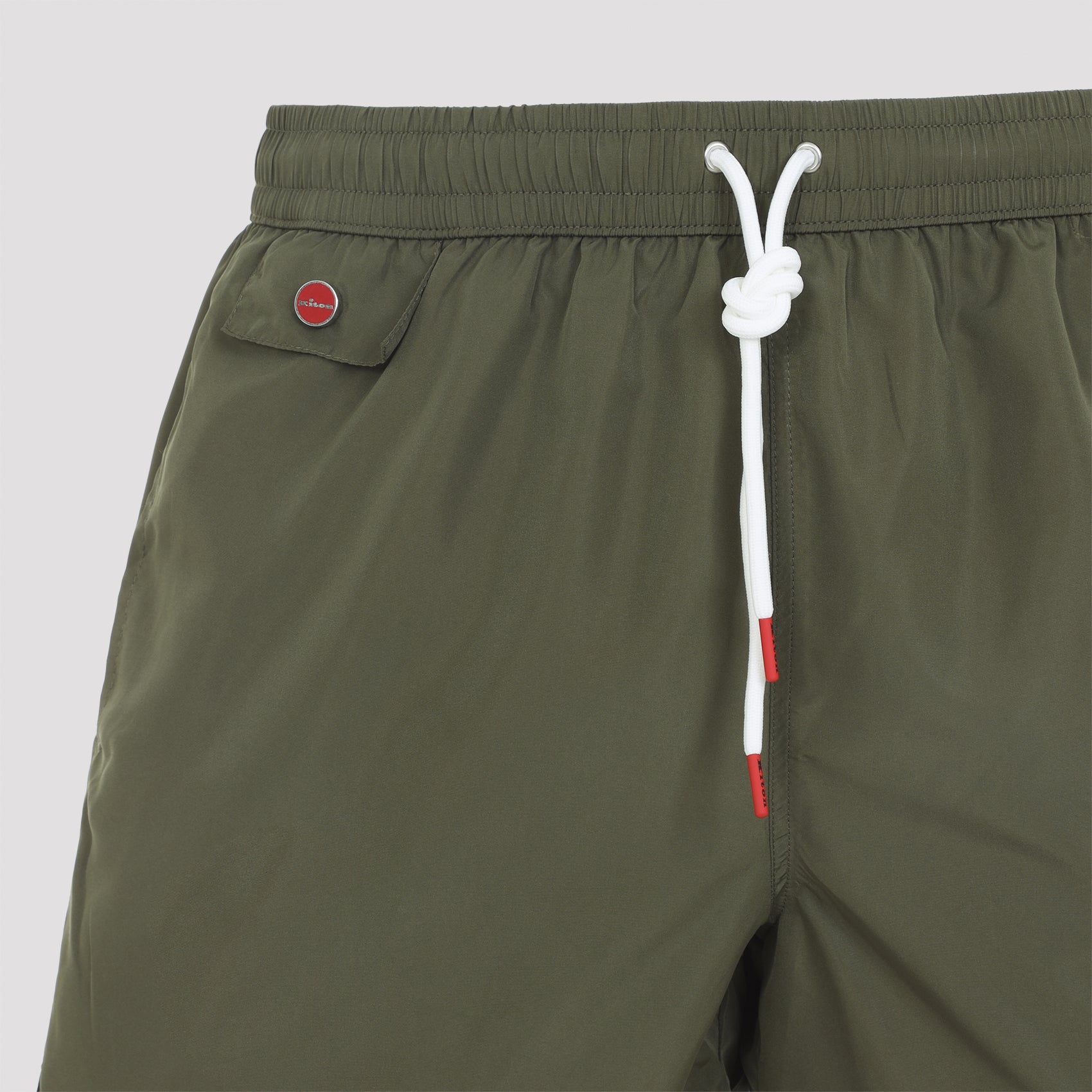 Polyester Swim Shorts Green Swimwear