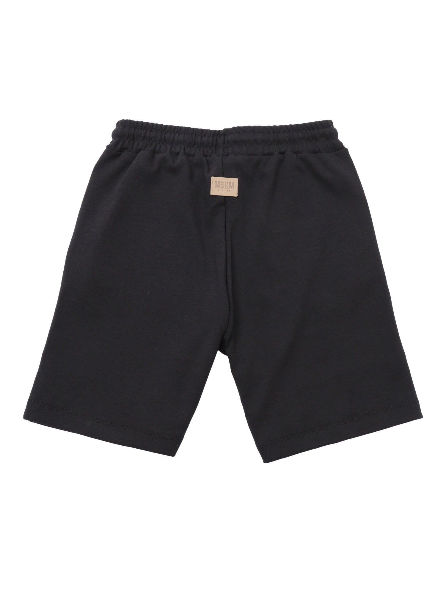 INTERLOCK BERMUDA UNISEX Black Cotton Short