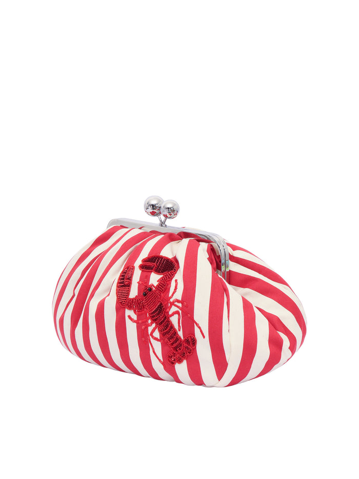 Bag Red Cotton Polyamide Handbag