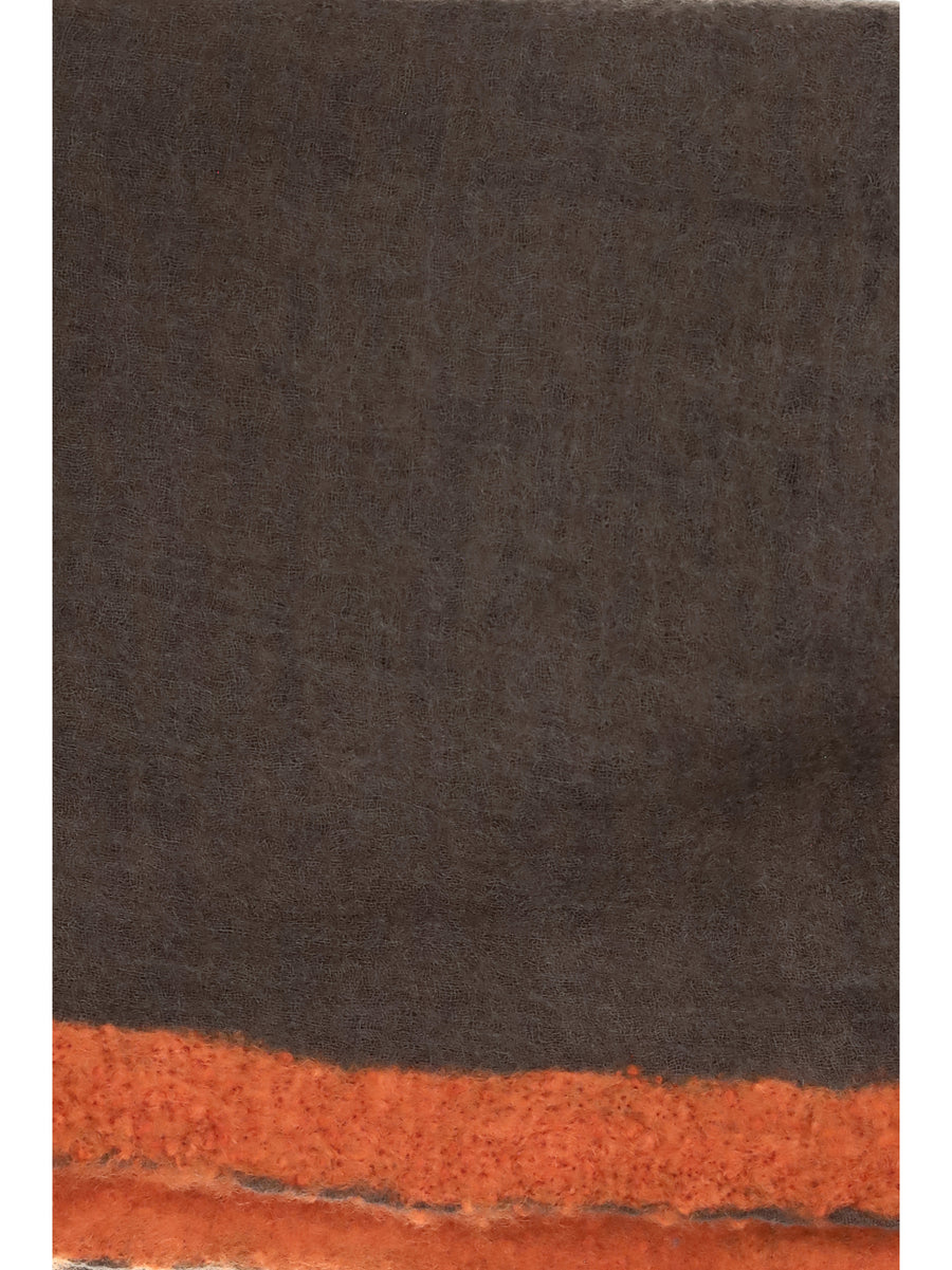 Scarf Gran Soufflé Semi-Felted Cashmere Compost/confit (capra Hircus)