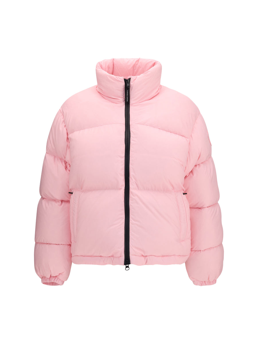 Cropped Fallon Puffer Jacket Linnaea Rose-rose Down