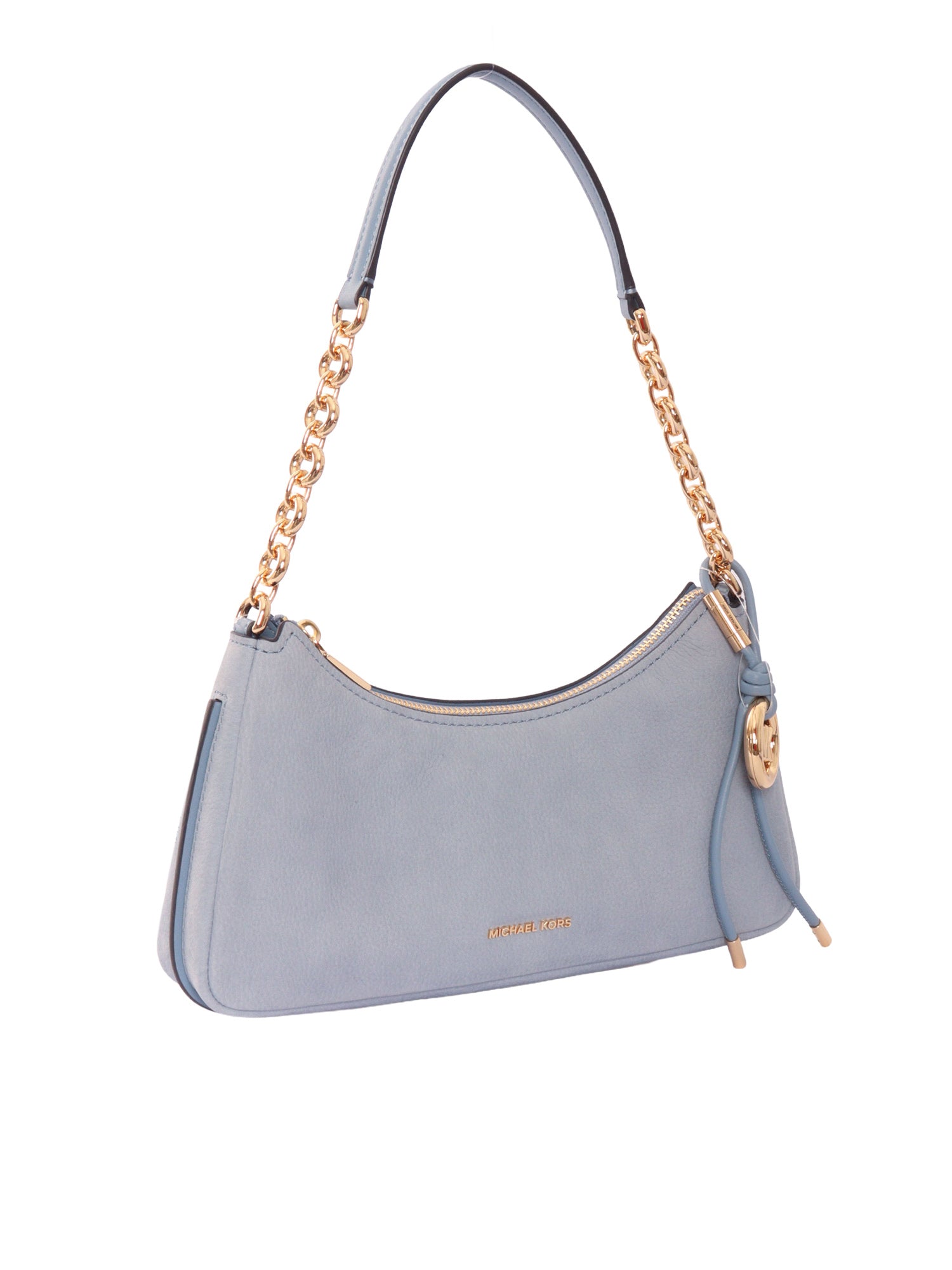 MD CHAIN POUCHETTE Light Blue Cow Leather Handbag