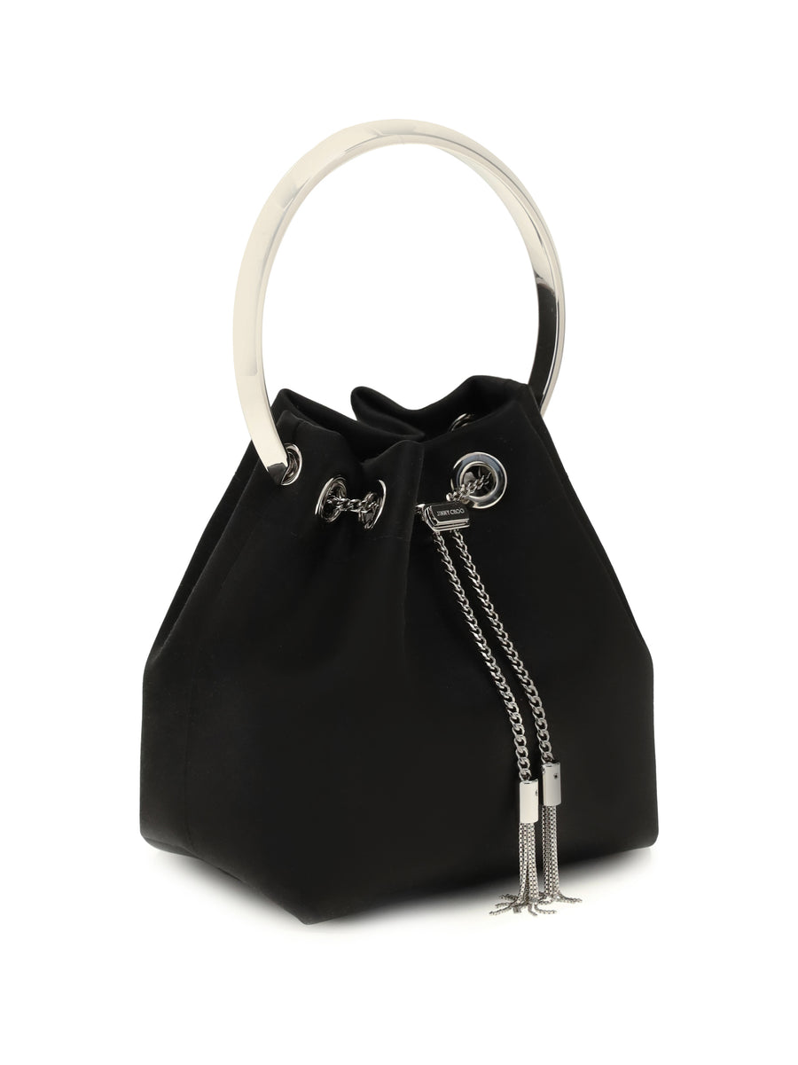 Bucket Bag Bon Black-Silver Black/silver Silk