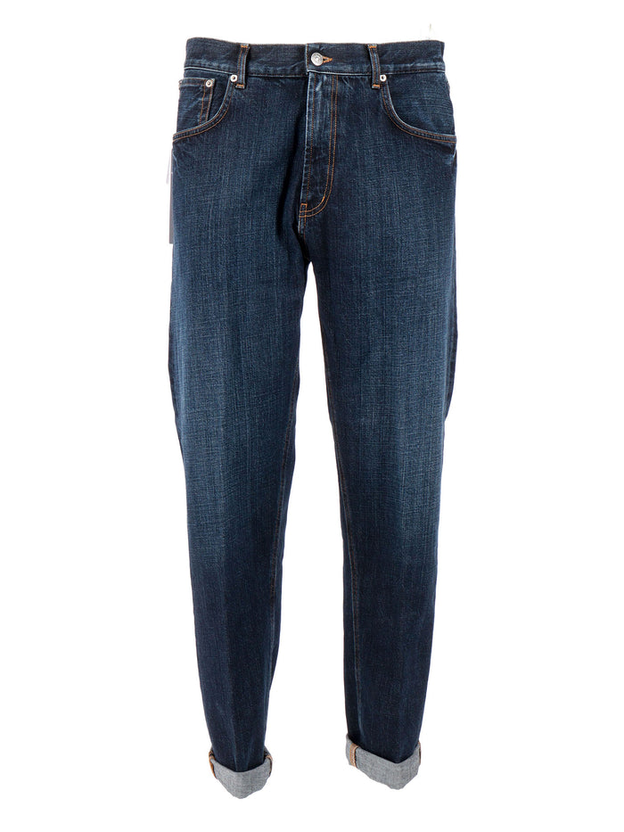 ERVIN PANTS Blue Cotton Jean