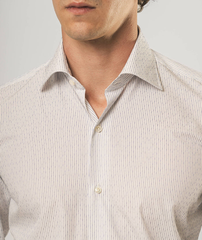 Casual Cotton Shirt Salamanca White Hand Made