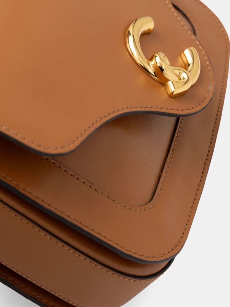 Coccinelle 100% Calf Split; Lining: 100% Cotton; Inside Material: 56% Polyurethane crossbody bag in brown