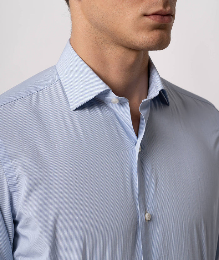 Tailored Cotton Shirt Mayfair Pink Hand Made