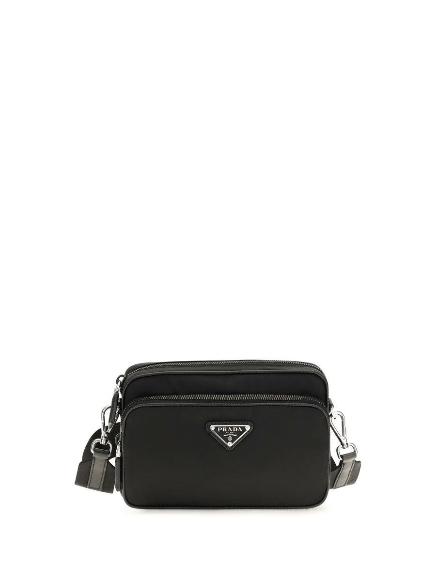 Shoulder Bag Bandoliera Black Recycled Polyamide