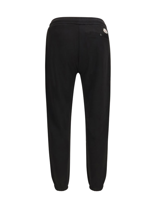 Cotton Blend Sweatpants Black Trousers