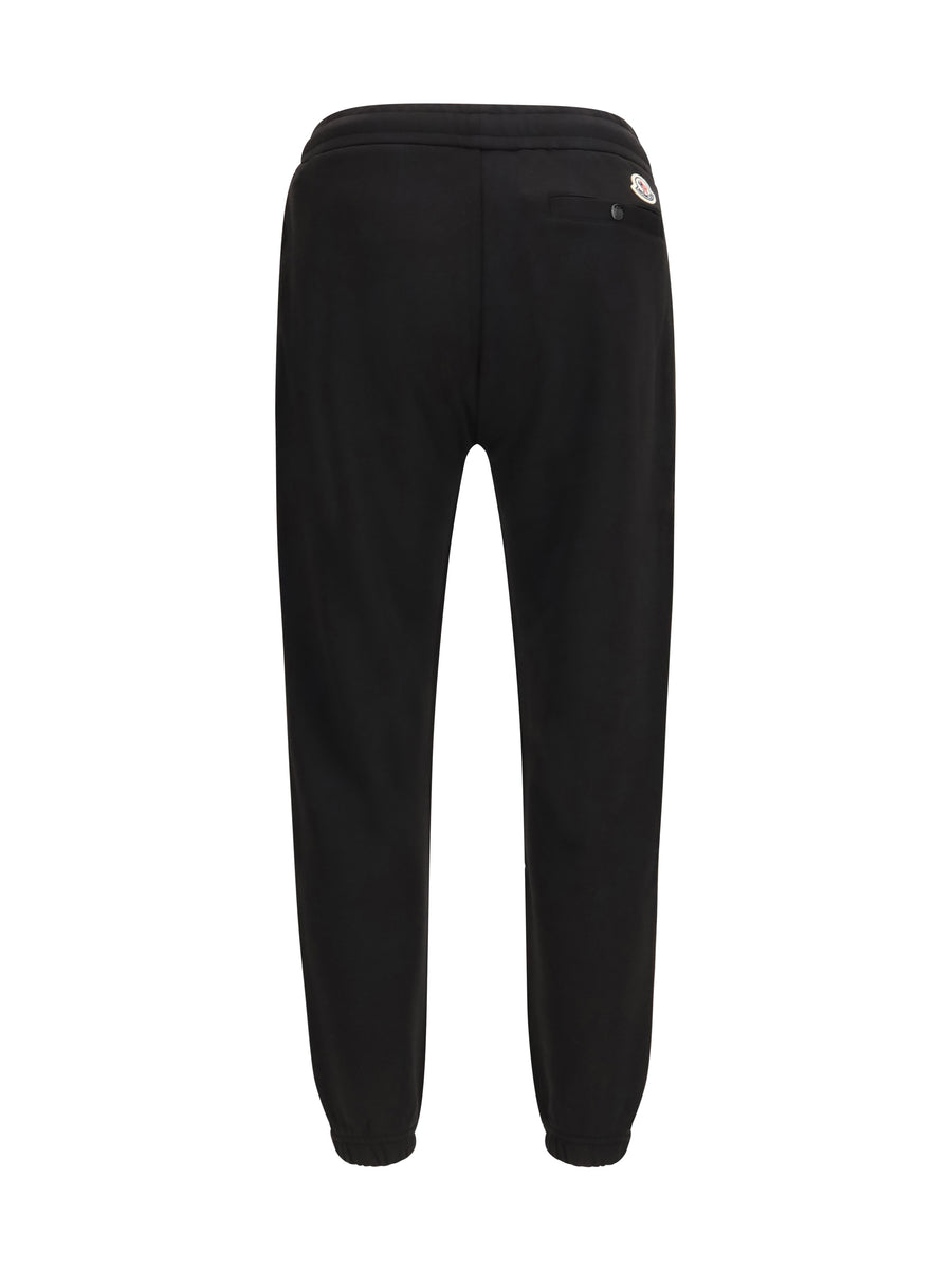 Cotton Blend Sweatpants Black Trousers
