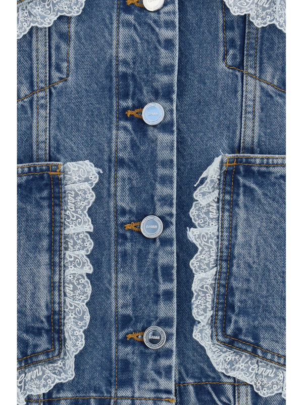 Denim Jacket Dark Blue Vintage Cotton
