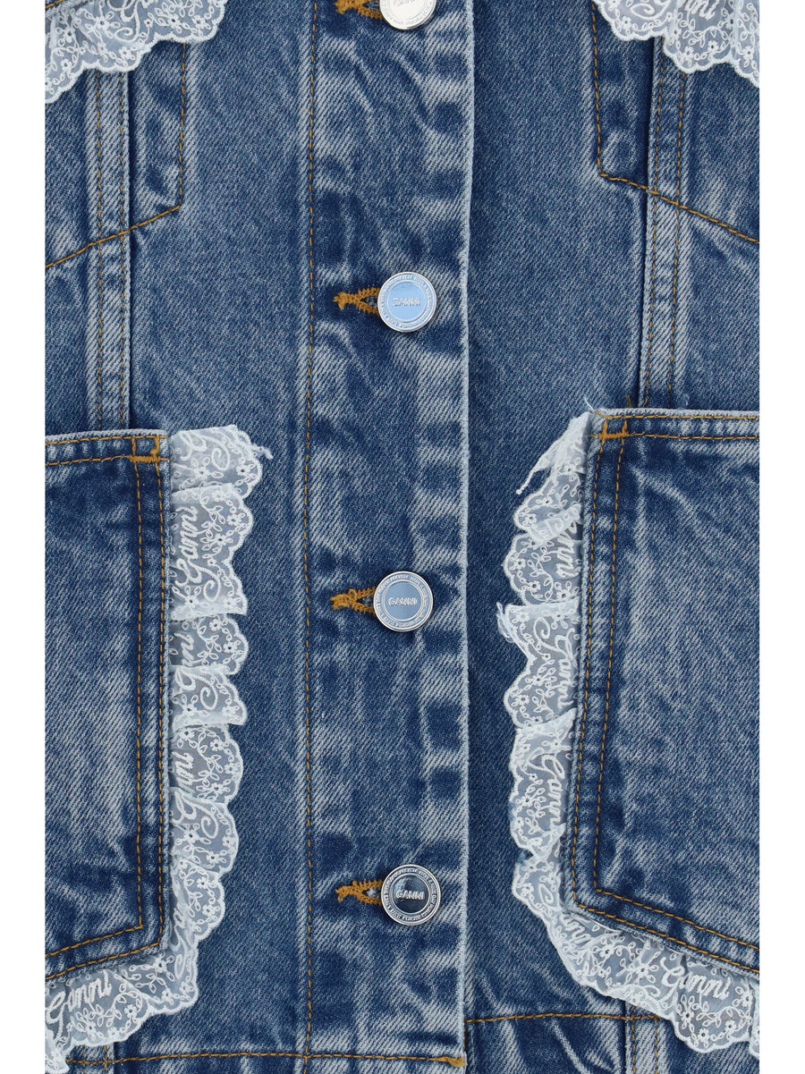 Denim Jacket Dark Blue Vintage Cotton