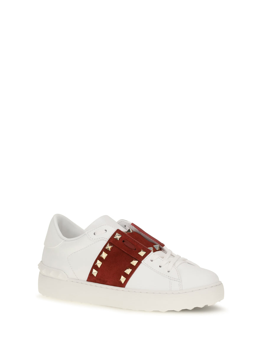 Sneakers Rockstud Untitled White-Russet Red White/russet Red/white Upper: Calf Leather Trainers