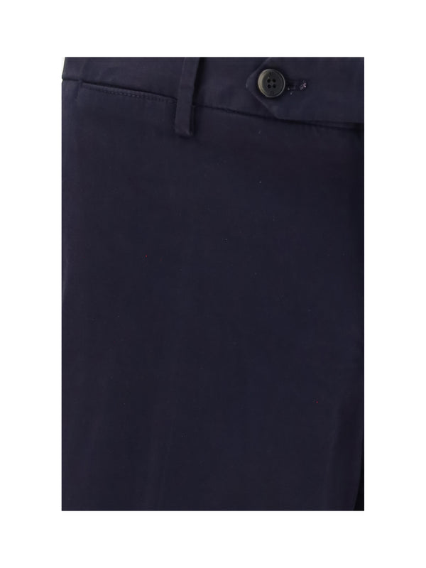 Cotton Trousers Midnight Blue General Elastane