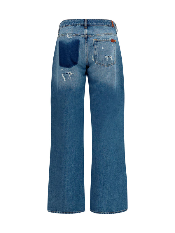 Jeans Straight-Leg Shadowcrest Cotton